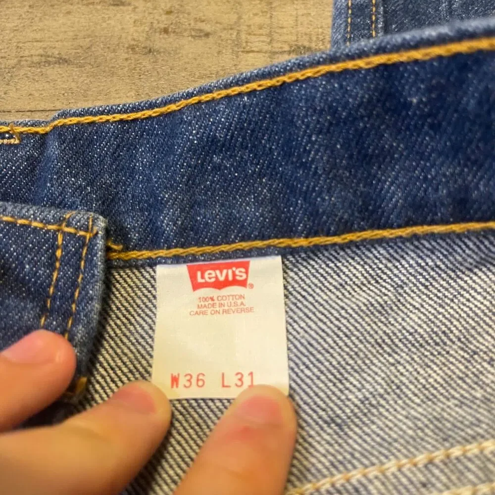 Vintage Levi's 517 NOS Men's Denim Jean Size 36x31 Orange Tab
